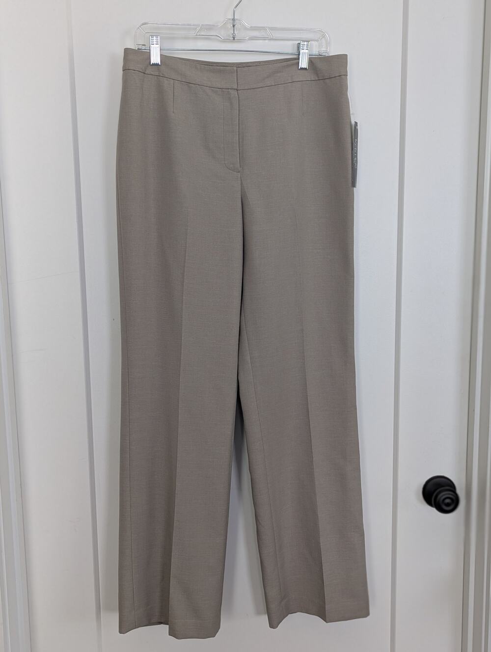 Kasper Separates Womens Dress Pants Sz 8 Summer Straw Beige NWT Wide Leg Work